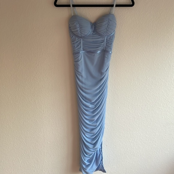 Windsor Bustier Ruched Midi Dress - Picture 6 of 9